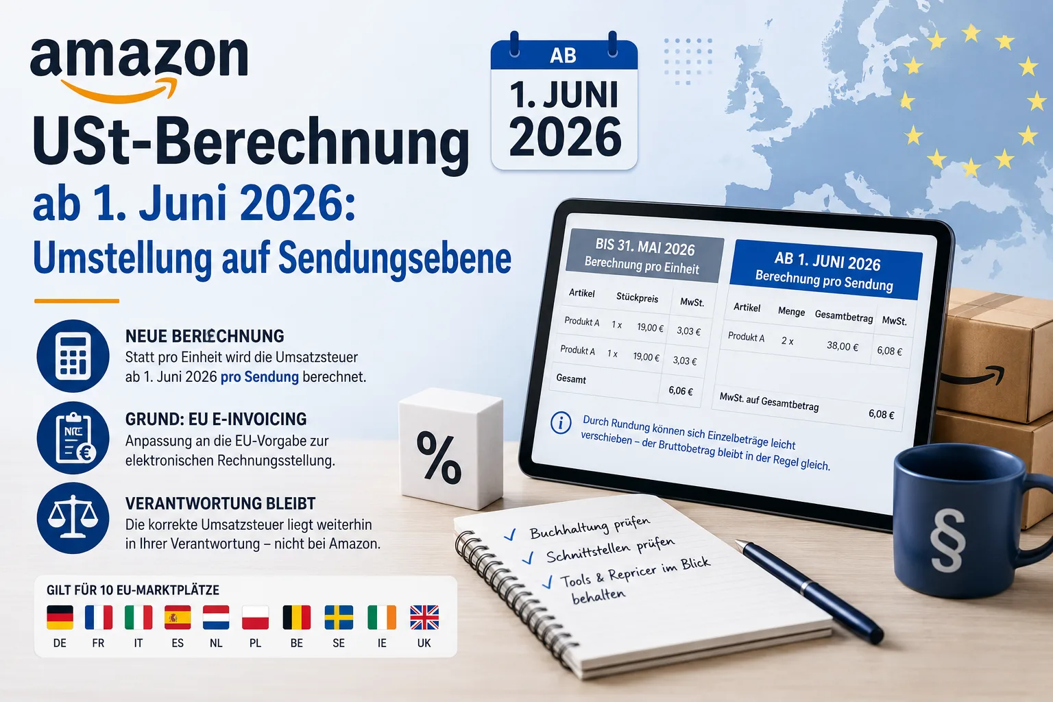IVA de Amazon a nivel de envío desde el 1 de junio de 2026