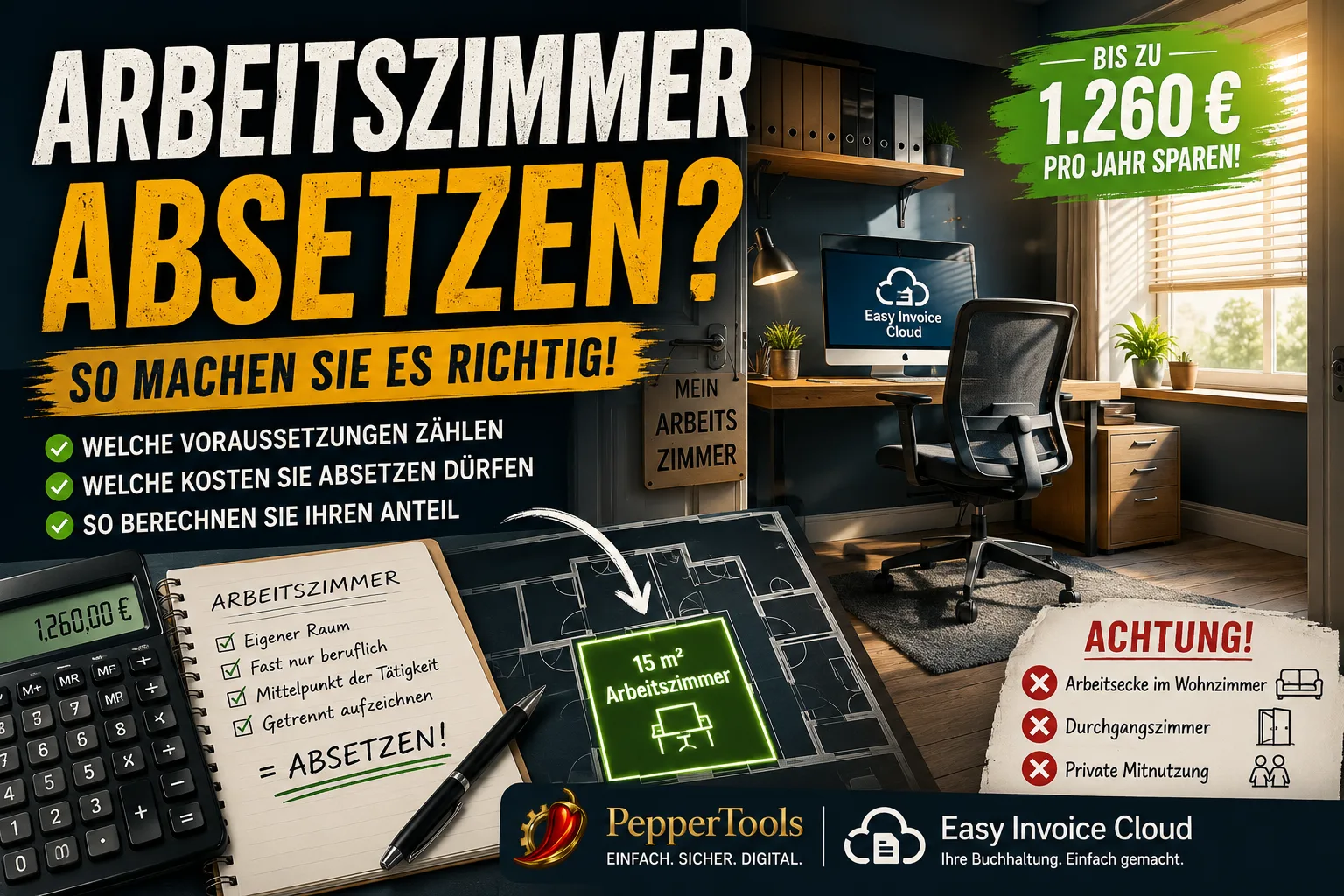 Dedurre lo studio in casa in Germania: quali requisiti contano – e come calcolare la tua quota