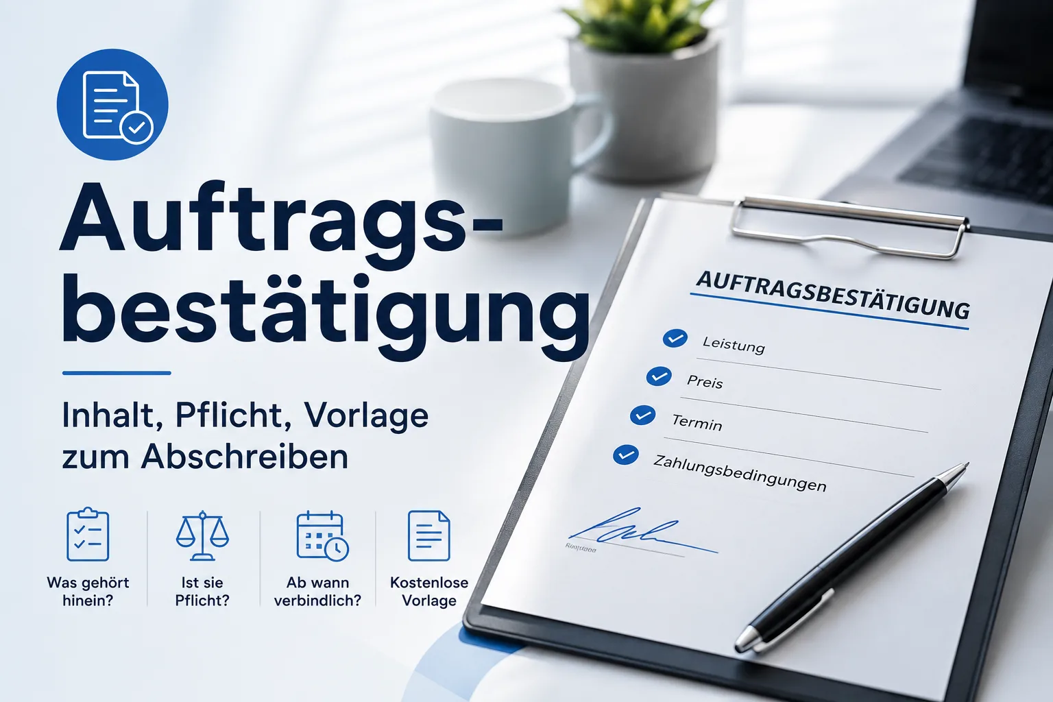 Auftragsbestätigung und Rechnung: Was zusammenpassen muss – und was Sie hinterher nicht mehr draufschlagen können