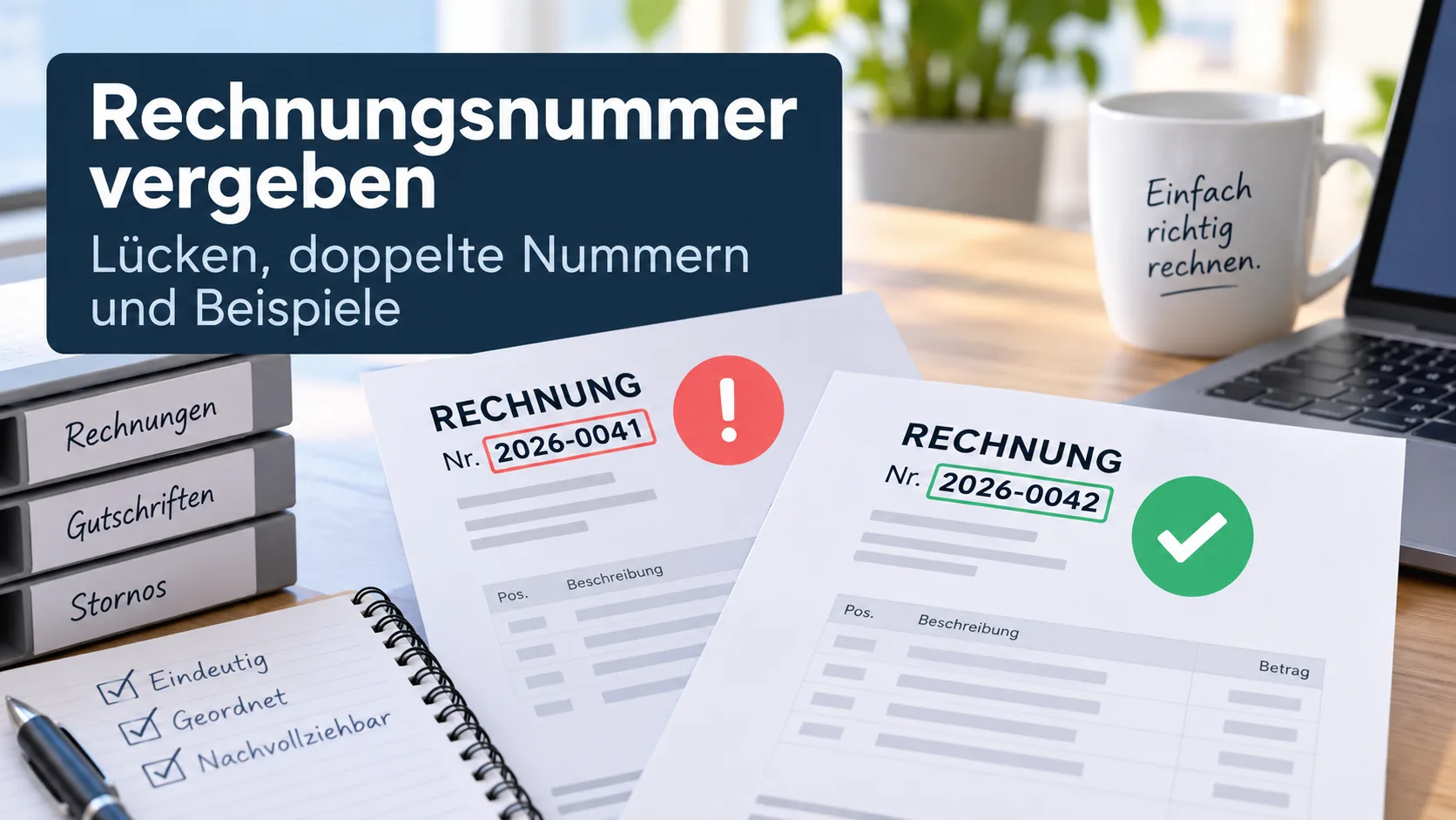 Invoice numbers in Germany: gaps, duplicates and examples