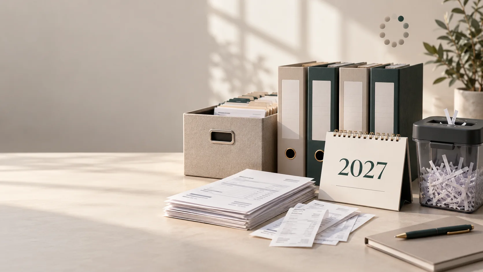 Conservar facturas y justificantes: plazos 2026 y qué tirar en 2027