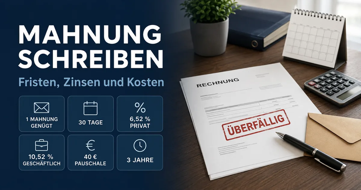 Writing a payment reminder in Germany: template, deadlines and what to include