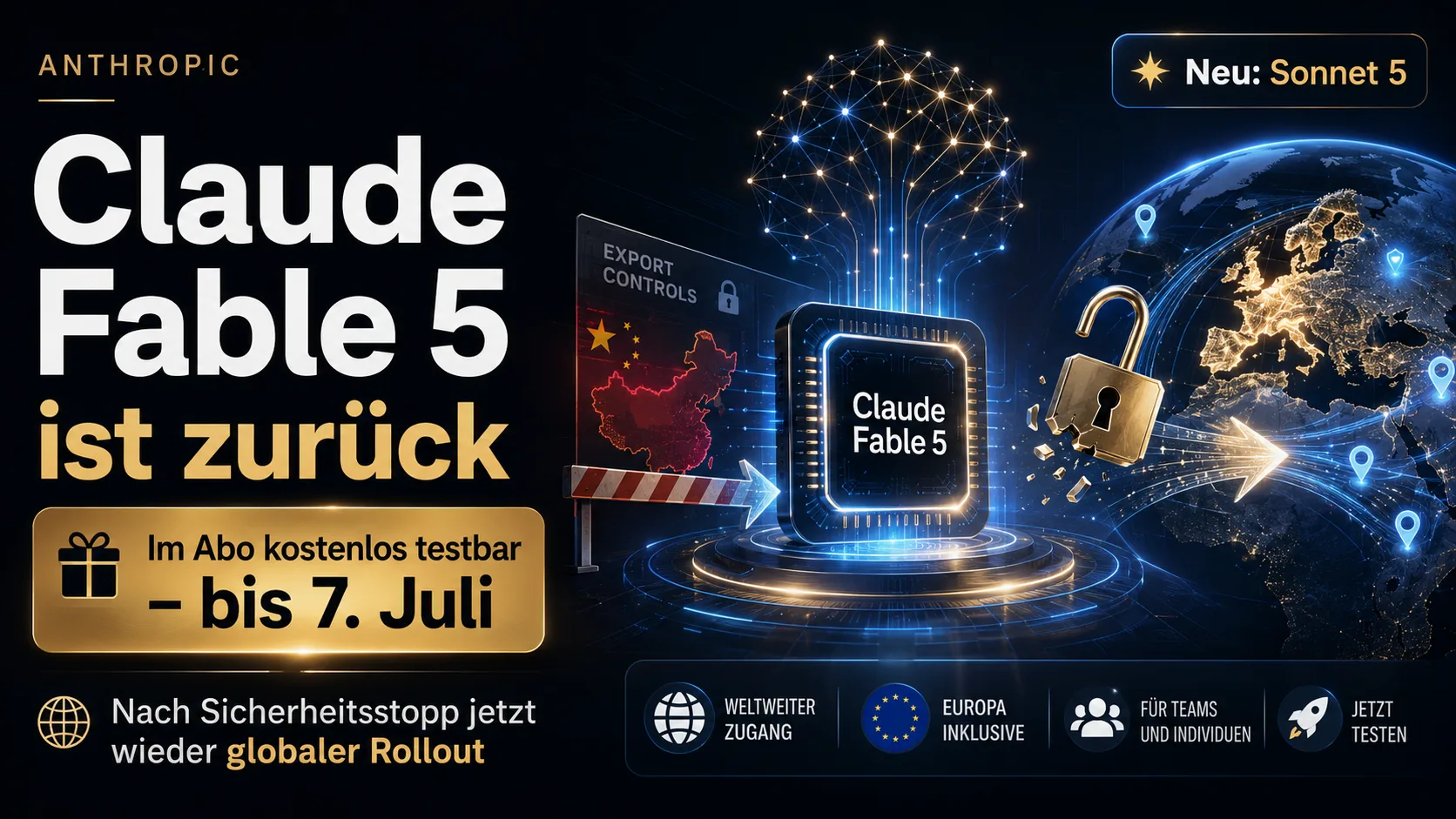 Claude Fable 5 vuelve – pruébalo gratis en tu suscripción (hasta el 7 de julio)