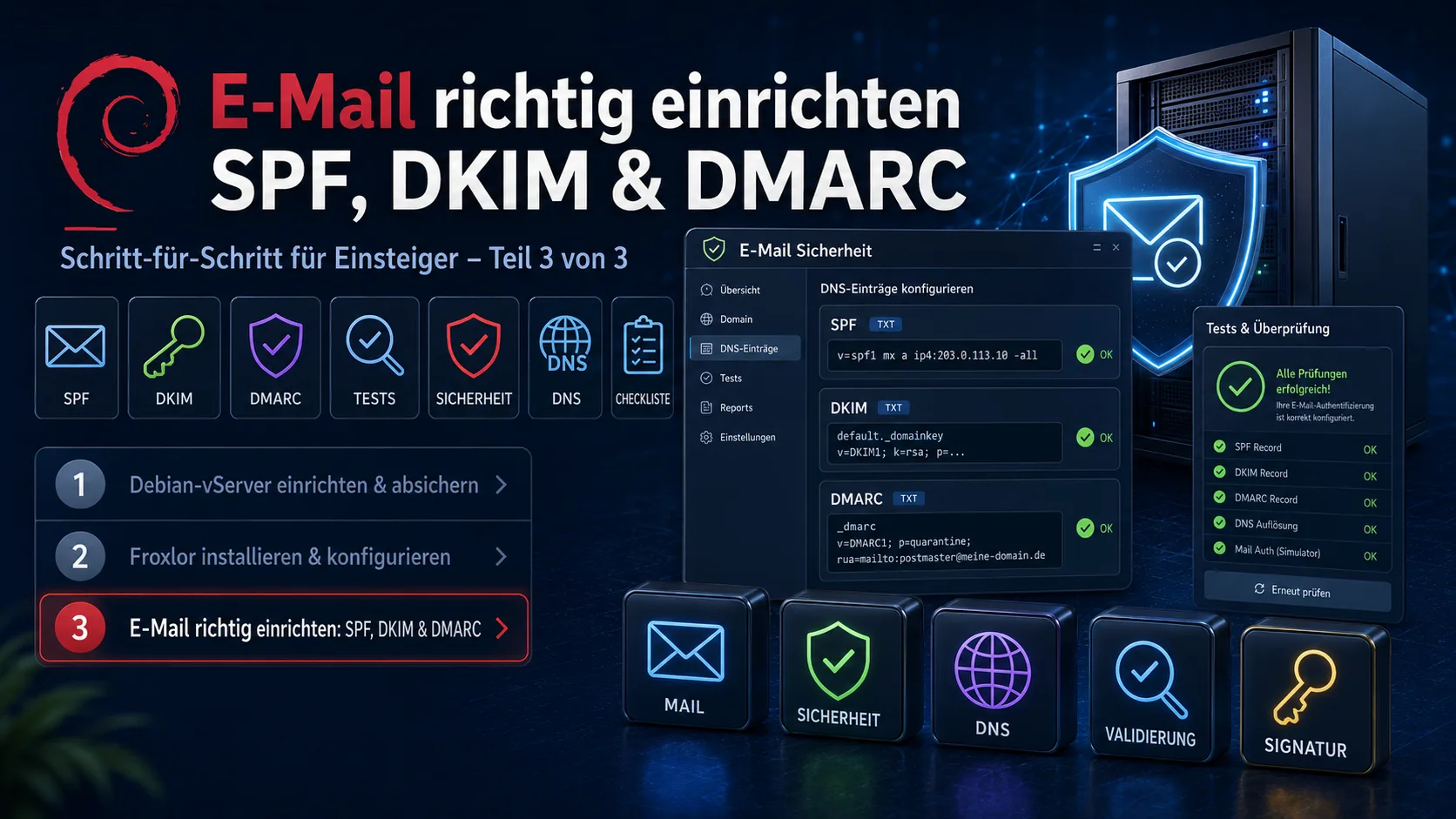 Configurar bien el correo: SPF, DKIM y DMARC para principiantes (Parte 3 de 3)