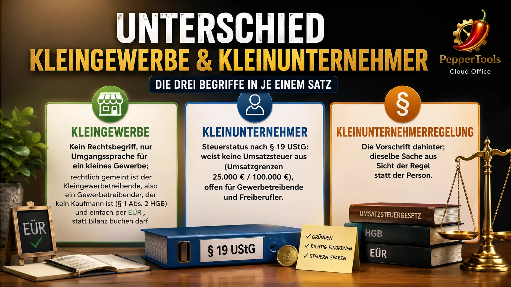 Kleingewerbe vs. Kleinunternehmer: ¿cuál es la diferencia?