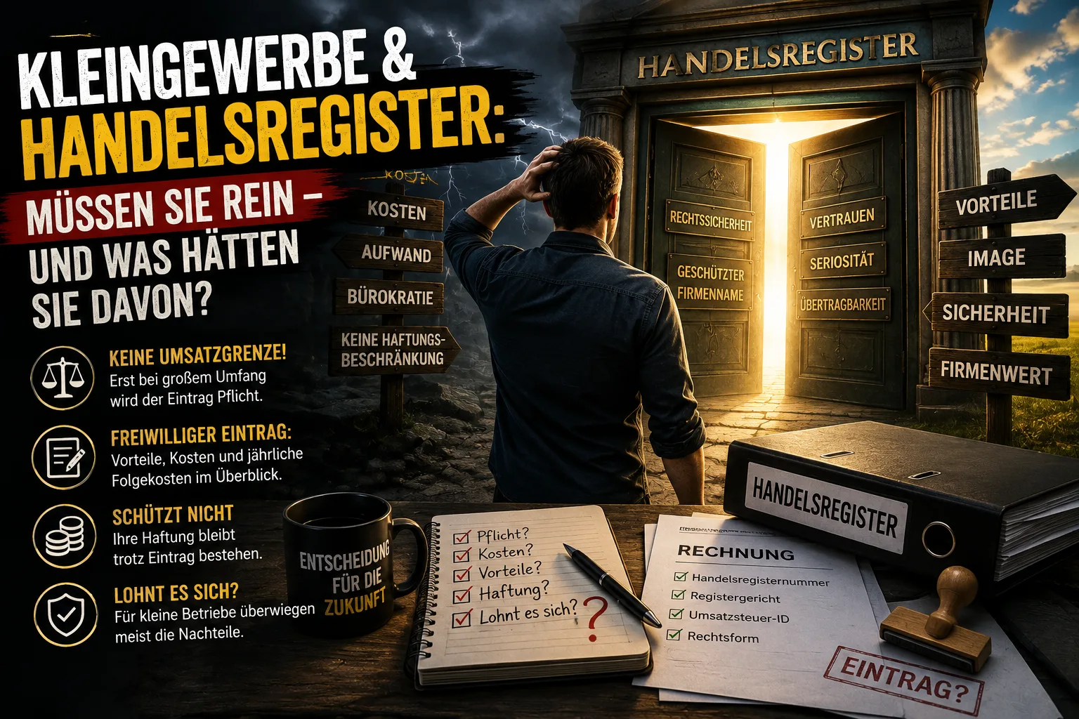 Small business and the German commercial register: do you have to sign up — and what would you gain?