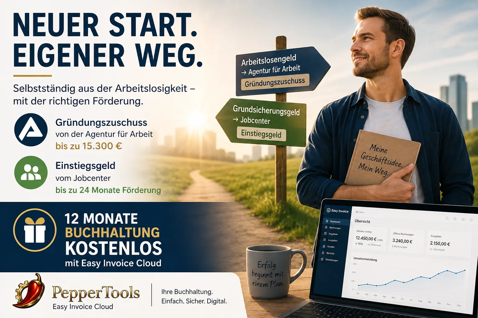 Gründungszuschuss e Einstiegsgeld: quale contributo le spetta se avvia un'attività da disoccupato in Germania