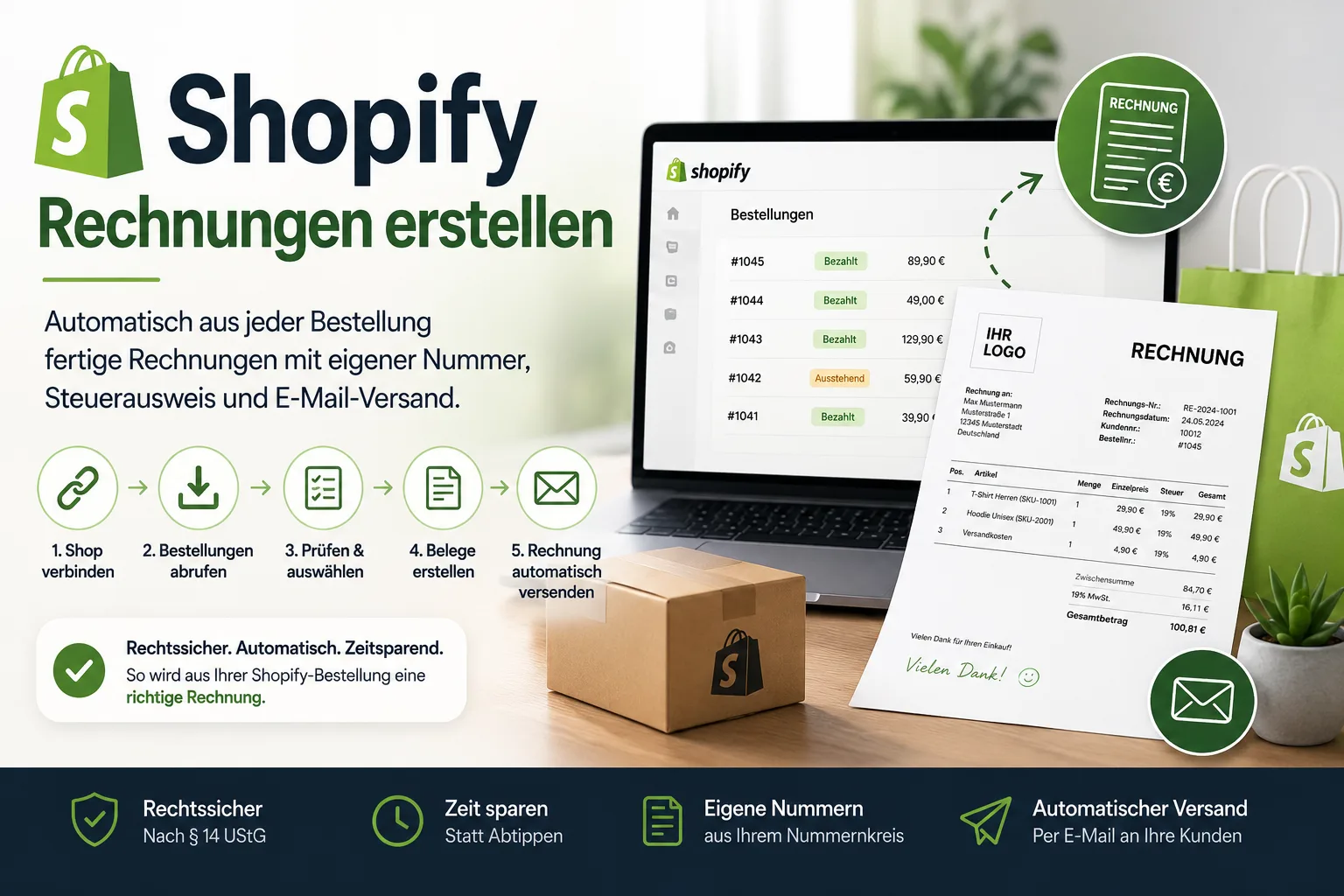 Shopify Rechnungen erstellen