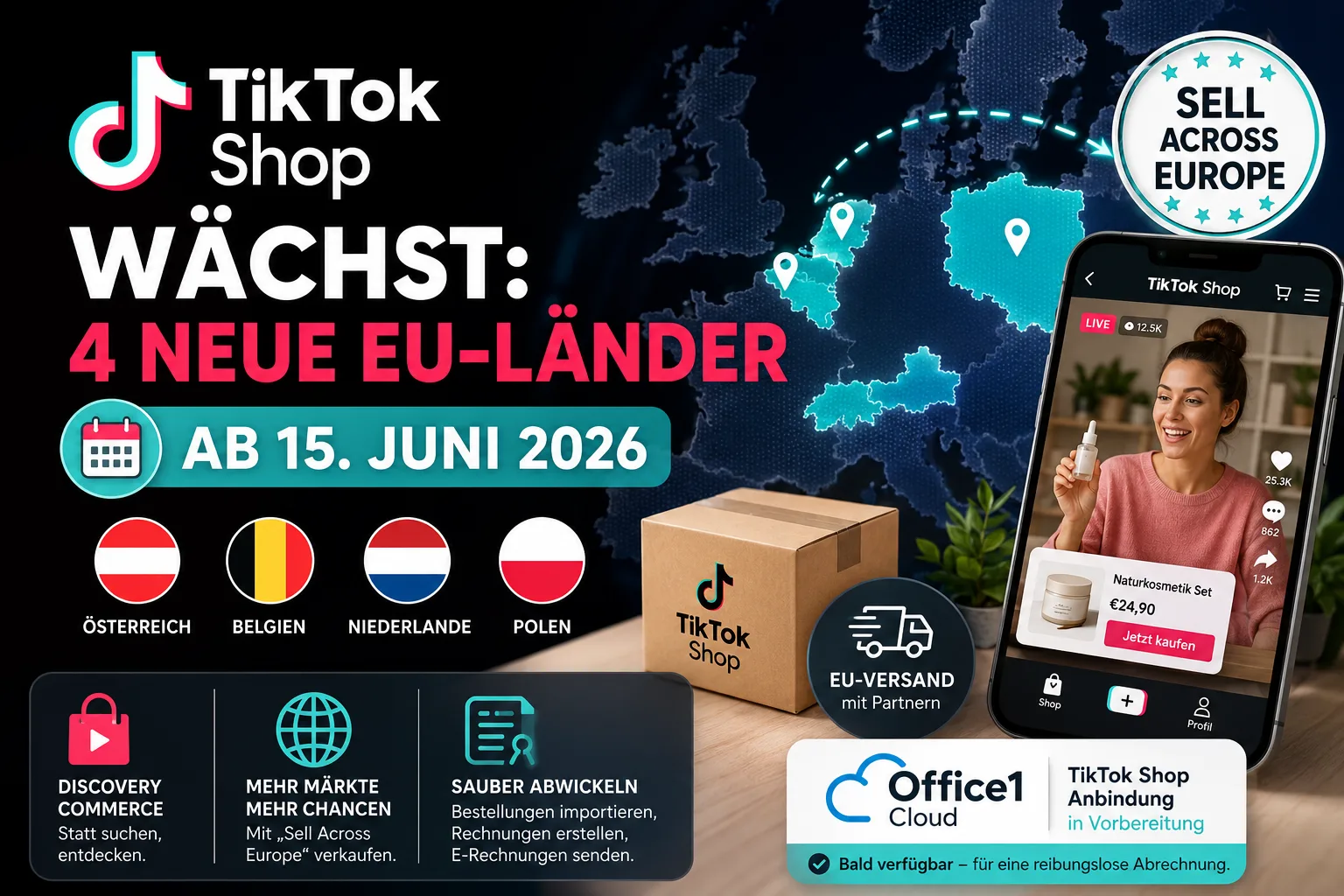 TikTok Shop crece: 4 nuevos países de la UE desde el 15 de junio de 2026