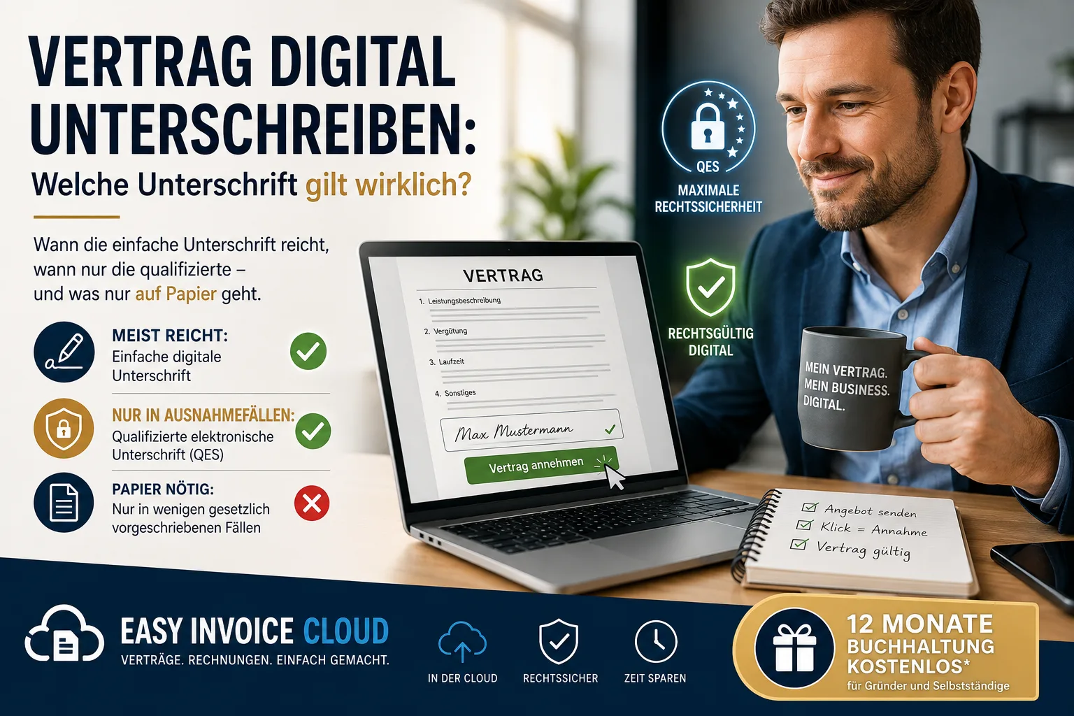 Firmare un contratto in digitale: quando basta la firma semplice – e quando serve quella qualificata