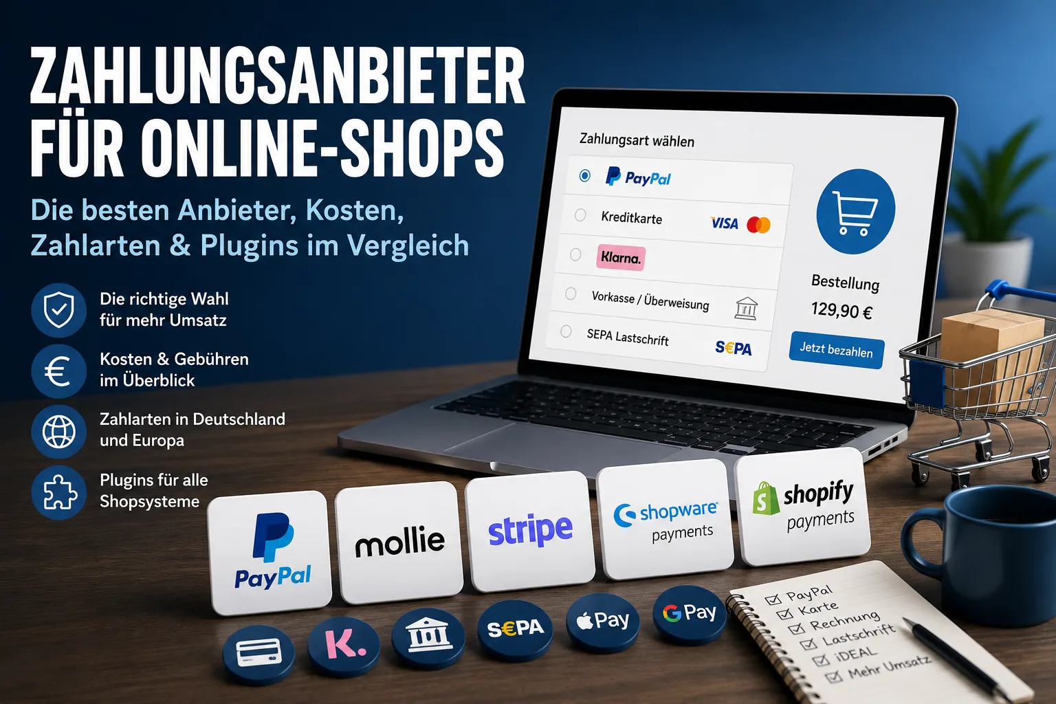 Payment providers for online shops: fees compared and which payment methods you need in 2026